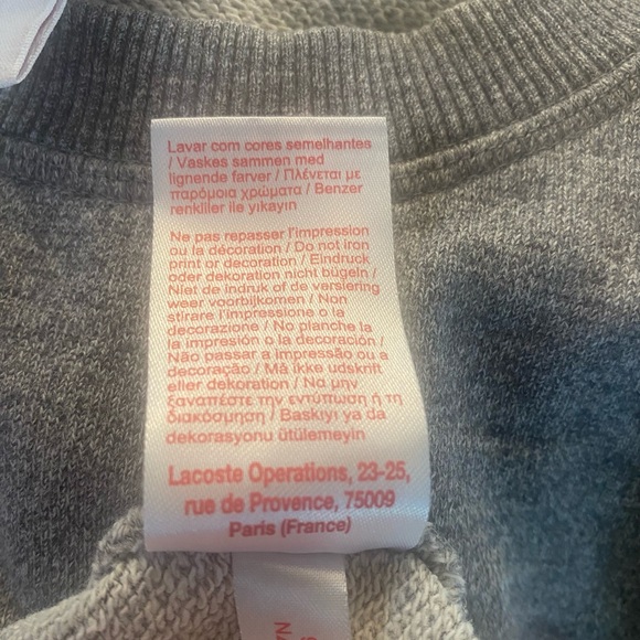 Lacoste Men's Gray Sweater - Picture 5 of 8